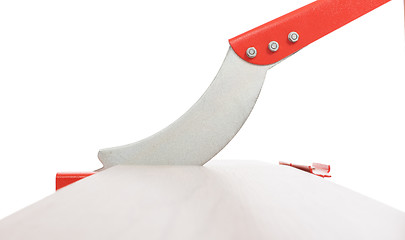 Image showing Red tool for cutting laminate