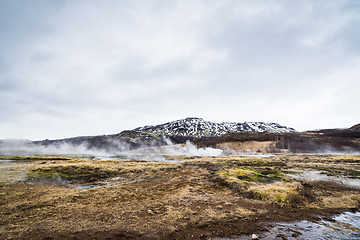 Image showing Misty landscape from Iceland