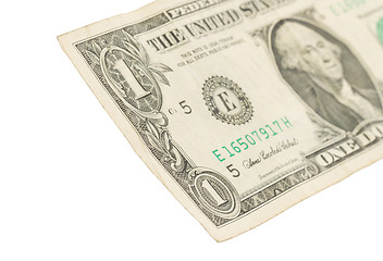 Image showing US one Dollar bill, close up 