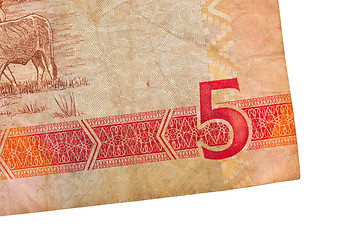 Image showing 5 Gambian dalasi bank note