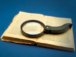 Image showing Magnifier at the Book