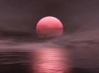 Image showing Red Sun