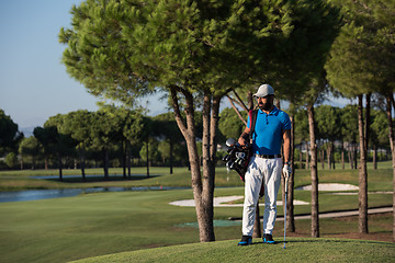 Image showing golf player portrait at course