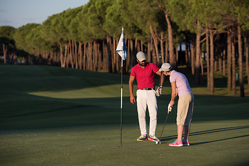 Image showing golf instructions