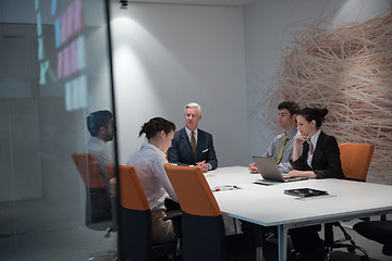 Image showing business people group brainstorming on meeting