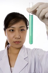 Image showing Scientist with Test Tube