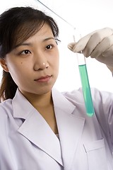 Image showing Scientist with Test Tube