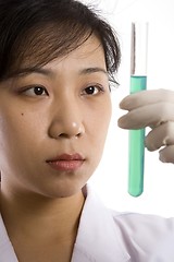 Image showing Scientist with Test Tube