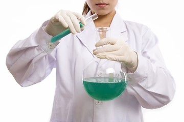 Image showing Scientist with Test Tube