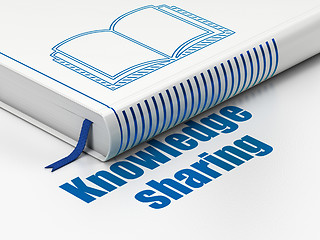 Image showing Education concept: book Book, Knowledge Sharing on white background