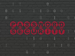 Image showing Protection concept: Password Security on wall background