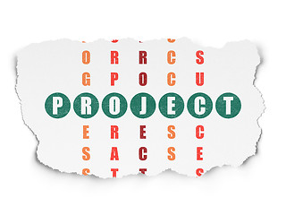 Image showing Finance concept: Project in Crossword Puzzle