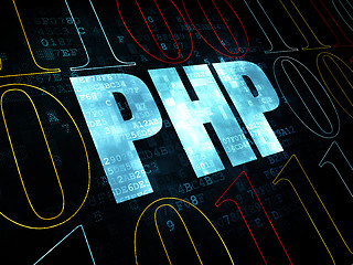 Image showing Programming concept: Php on Digital background