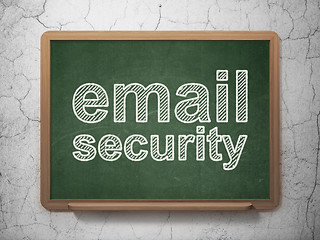 Image showing Safety concept: Email Security on chalkboard background