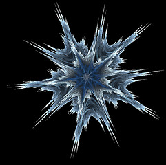 Image showing Icy snowflake