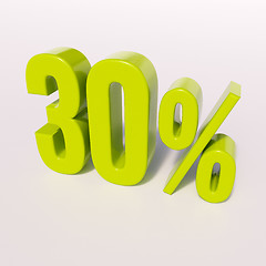 Image showing Percentage sign, 30 percent