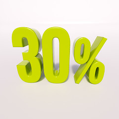 Image showing Percentage sign, 30 percent