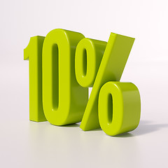 Image showing Percentage sign, 10 percent