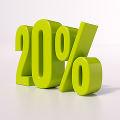 Image showing Percentage sign, 20 percent