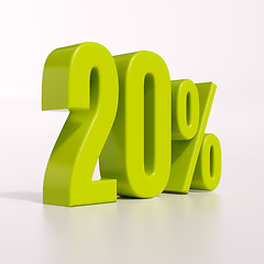 Image showing Percentage sign, 20 percent