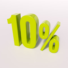 Image showing Percentage sign, 10 percent