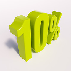 Image showing Percentage sign, 10 percent