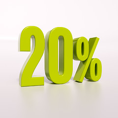 Image showing Percentage sign, 20 percent