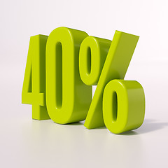 Image showing Percentage sign, 40 percent
