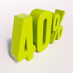 Image showing Percentage sign, 40 percent