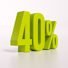 Image showing Percentage sign, 40 percent