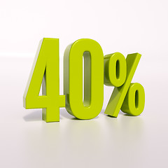 Image showing Percentage sign, 40 percent