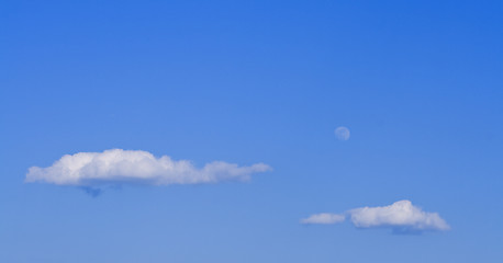 Image showing Clouds and moon