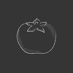 Image showing Tomato. Drawn in chalk icon.