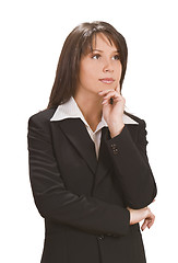 Image showing Businesswoman thinking