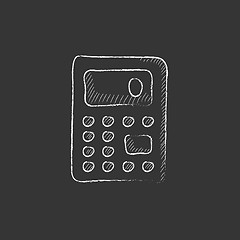 Image showing Calculator. Drawn in chalk icon.