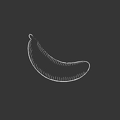 Image showing Banana. Drawn in chalk icon.