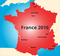 Image showing Cities of France euro 2016