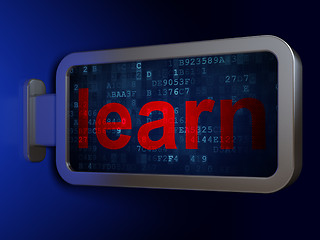 Image showing Education concept: Learn on billboard background
