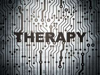 Image showing Healthcare concept: circuit board with Therapy