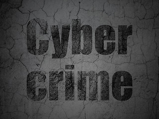 Image showing Security concept: Cyber Crime on grunge wall background