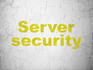 Image showing Privacy concept: Server Security on wall background