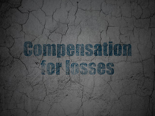 Image showing Money concept: Compensation For losses on grunge wall background