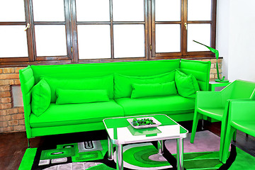 Image showing Green sofa