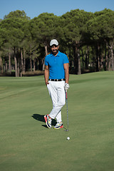 Image showing golf player portrait at course