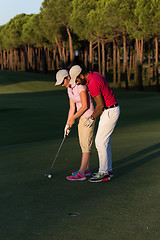 Image showing golf instructions