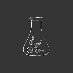 Image showing In vitro fertilisation. Drawn in chalk icon.