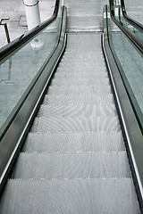 Image showing Escalator downstairs