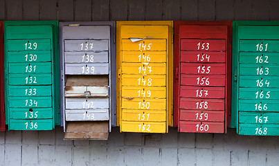 Image showing Old post boxes