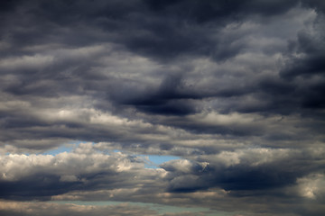 Image showing Sky and dark clouds before rain