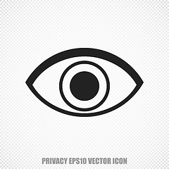 Image showing Safety vector Eye icon. Modern flat design.